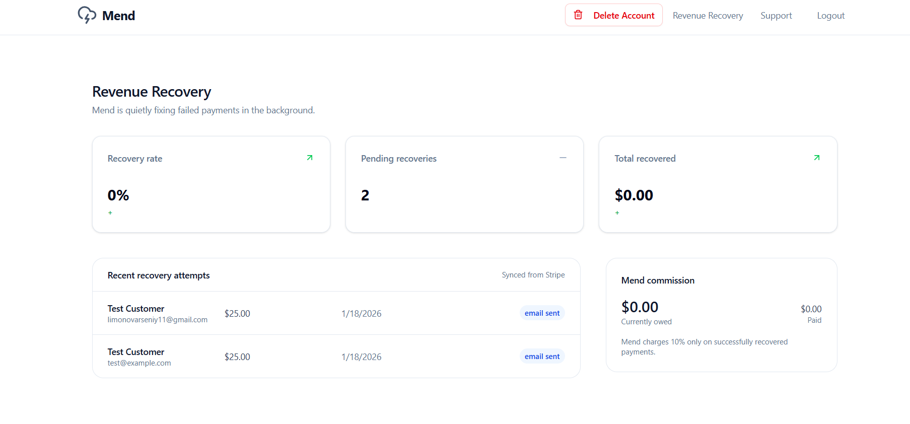 Mend - Screenshot 2 showing product features and functionality