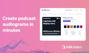 Podcast Audiogram Creator by Milk Video gallery image