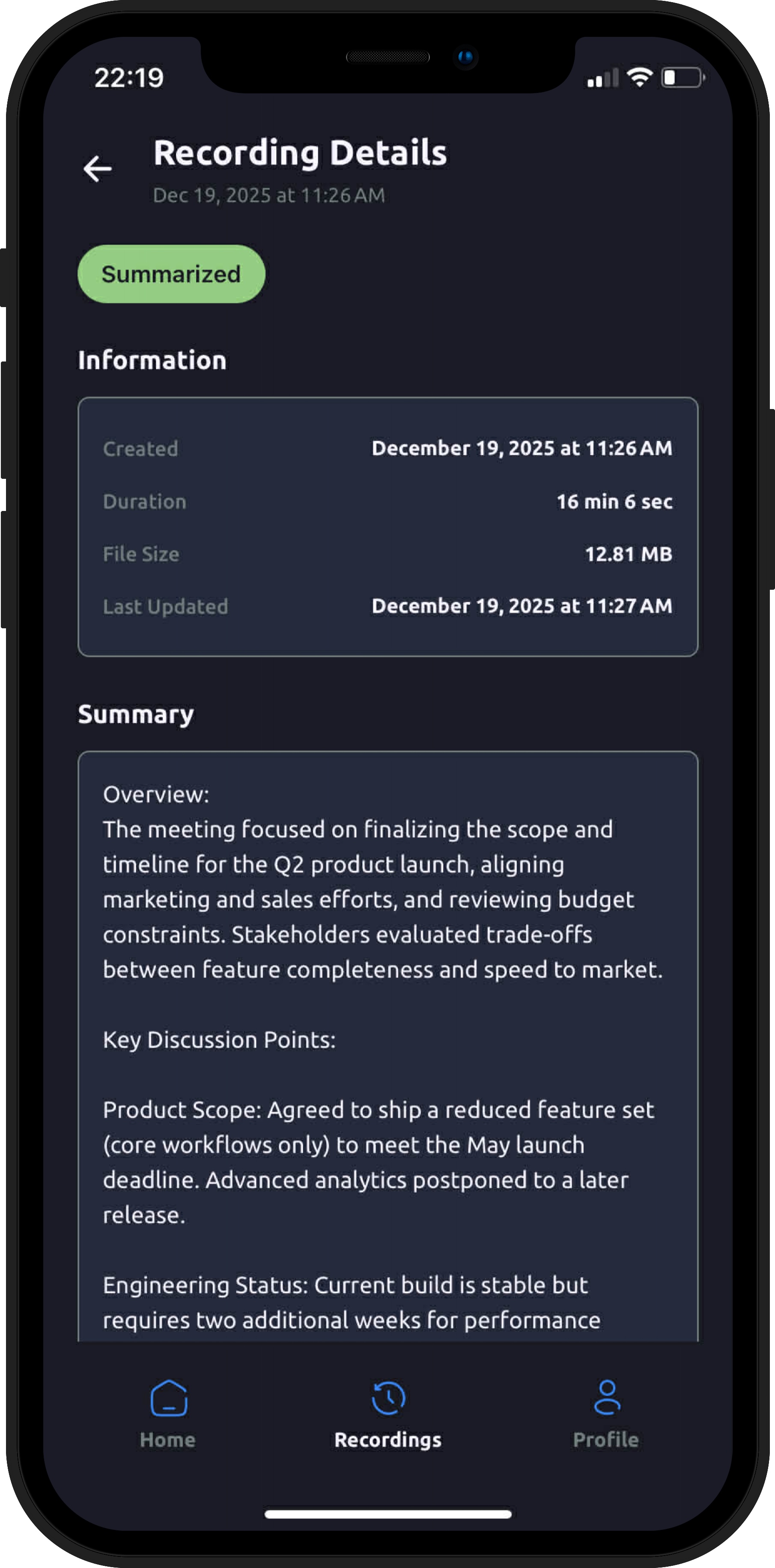 Getsumm - Screenshot 3 showing product features and functionality