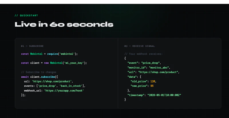 Webintel screenshot 3