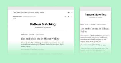 Medium Newsletters gallery image
