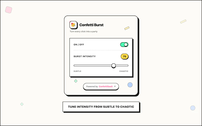 Confetti Burst Chrome Extension screenshot 4