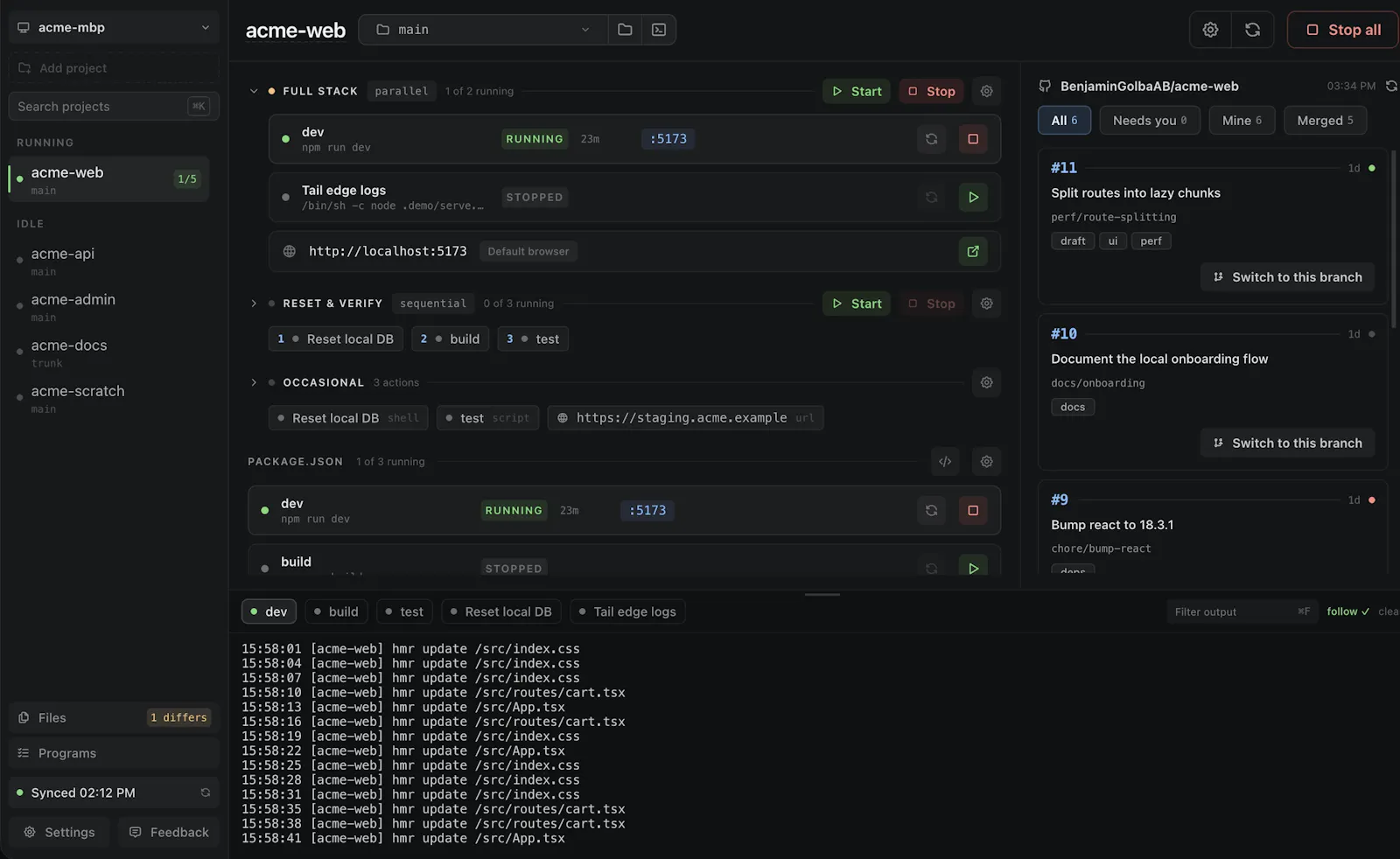 mydevstack screenshot 1