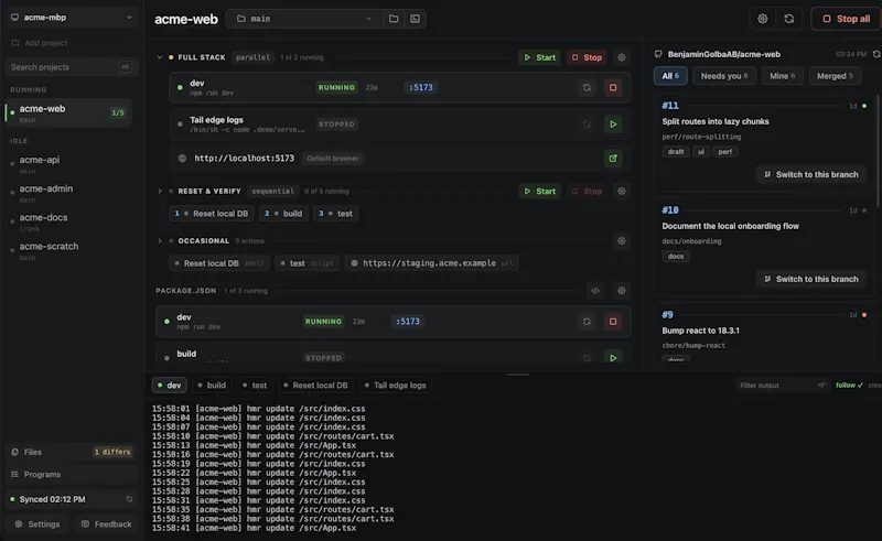 mydevstack screenshot 1