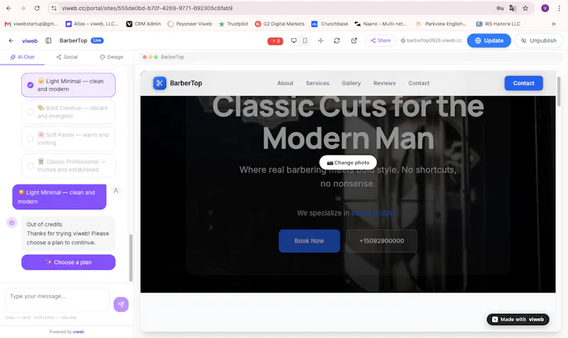 viweb AI Website Builder screenshot 4