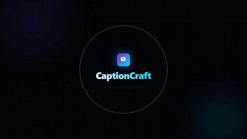 CaptionCraft screenshot 1 (video preview)