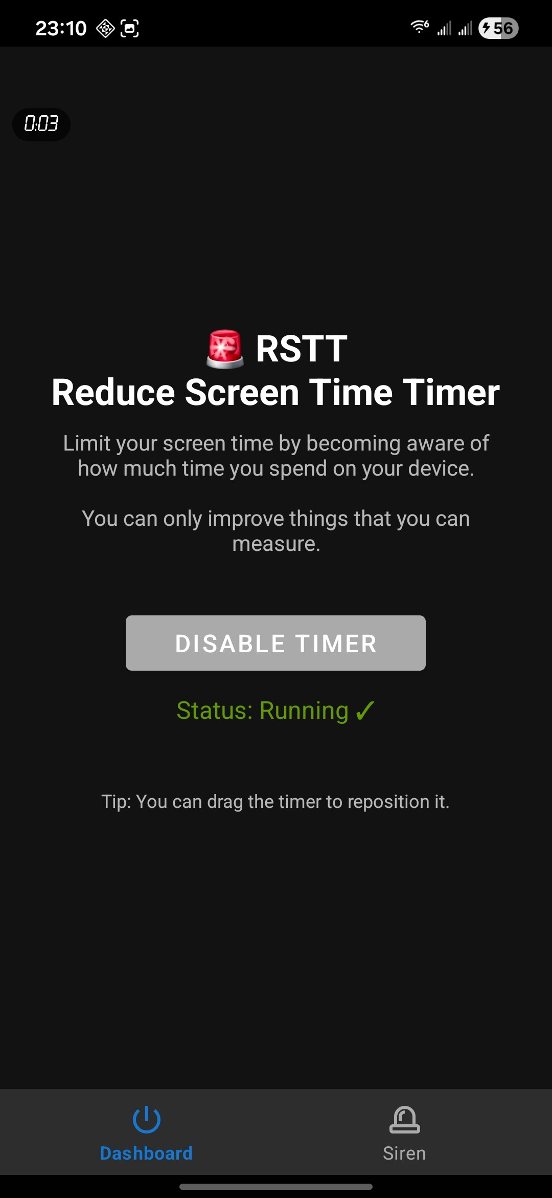 RSTT: Reduce Screen Time Timer (Android) gallery image