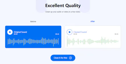 Free AI Audio Cleaner Online gallery image