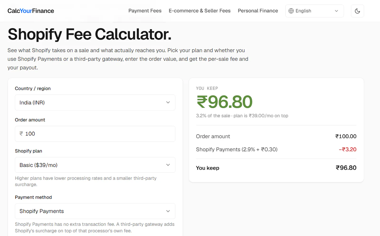 CalcYourFinance screenshot 3