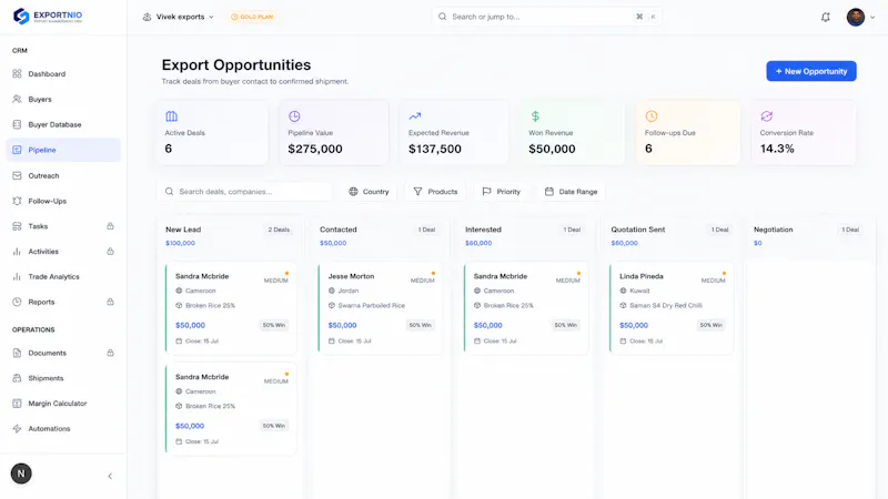 ExportNio screenshot 2