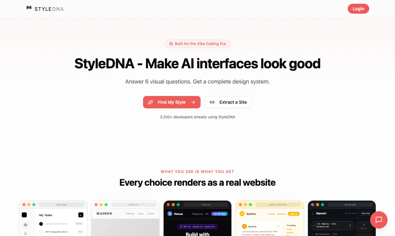 StyleDNA product banner