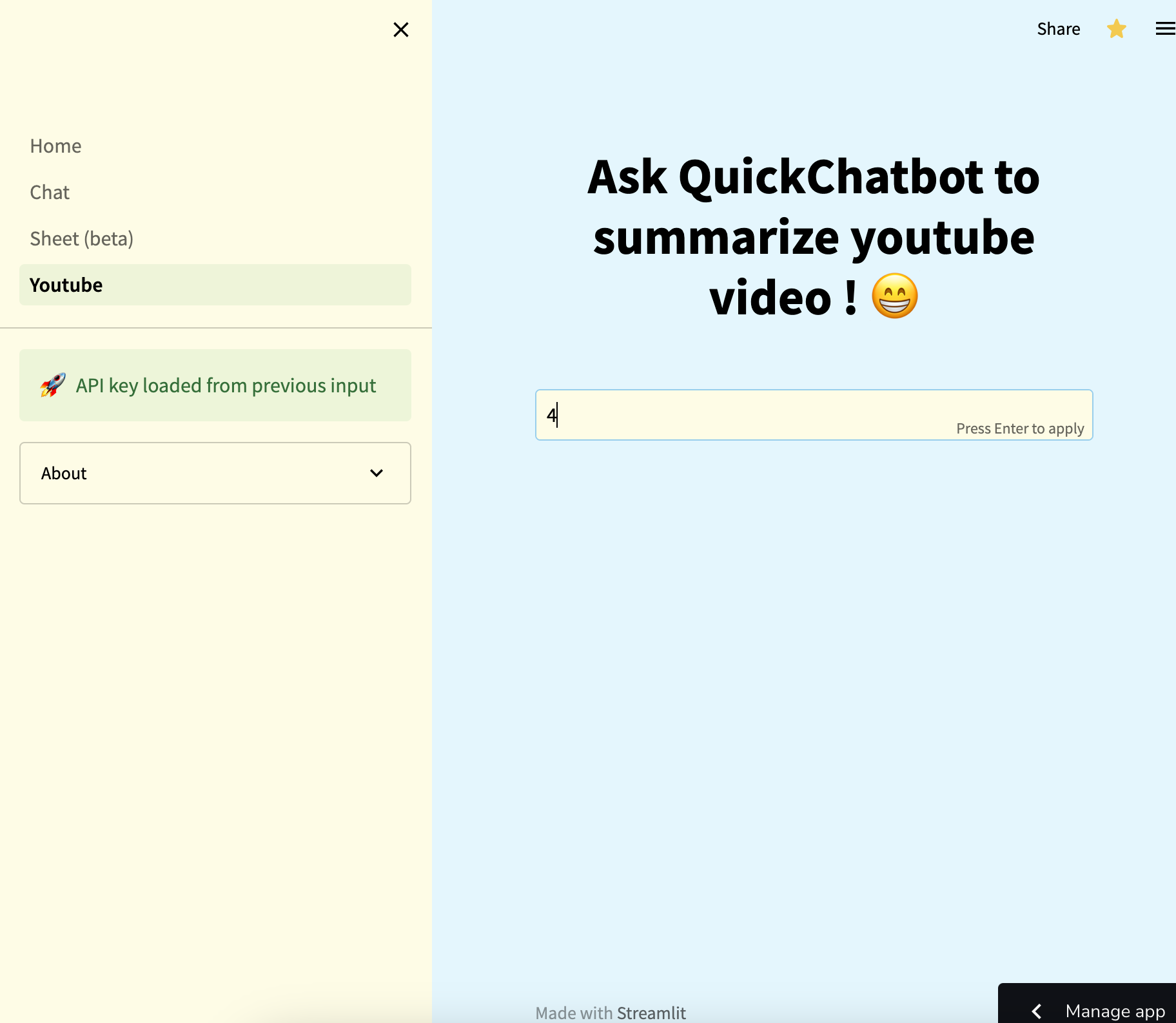 Média Quickchatbot - Openai Chat PDF |Chatgpt CSV |Résumé de YouTube Chatgpt 2