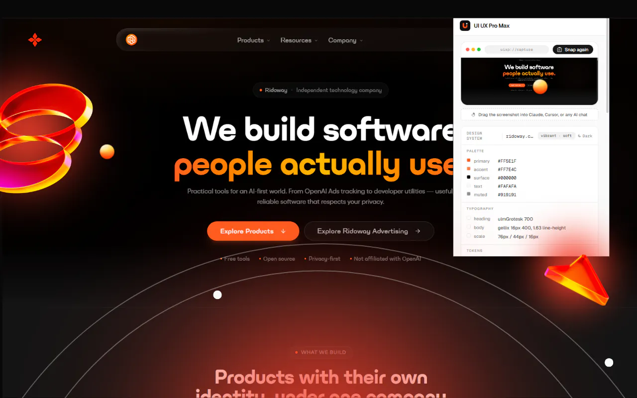 UI UX Pro Max — Design Style Extractor gallery image