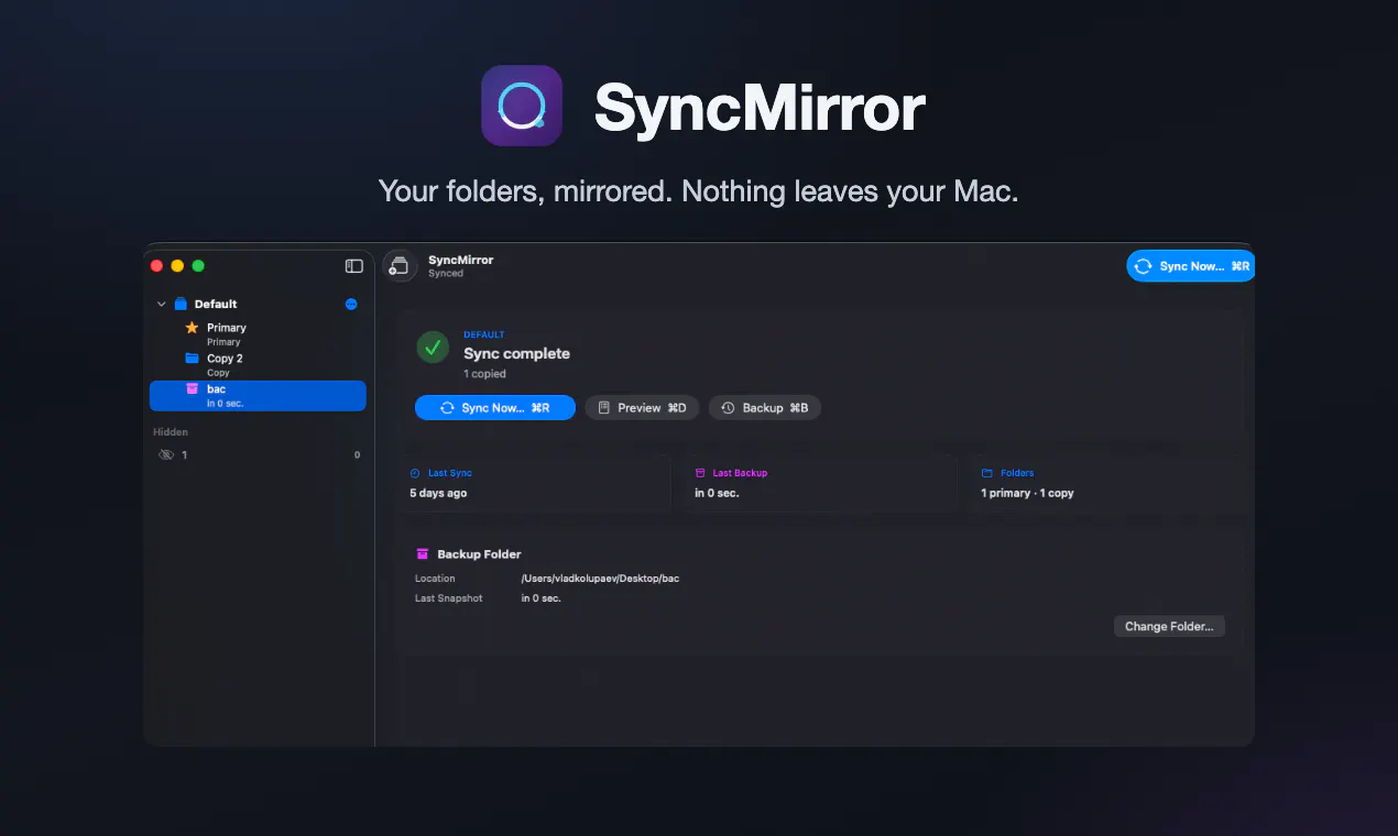 SyncMirror gallery image