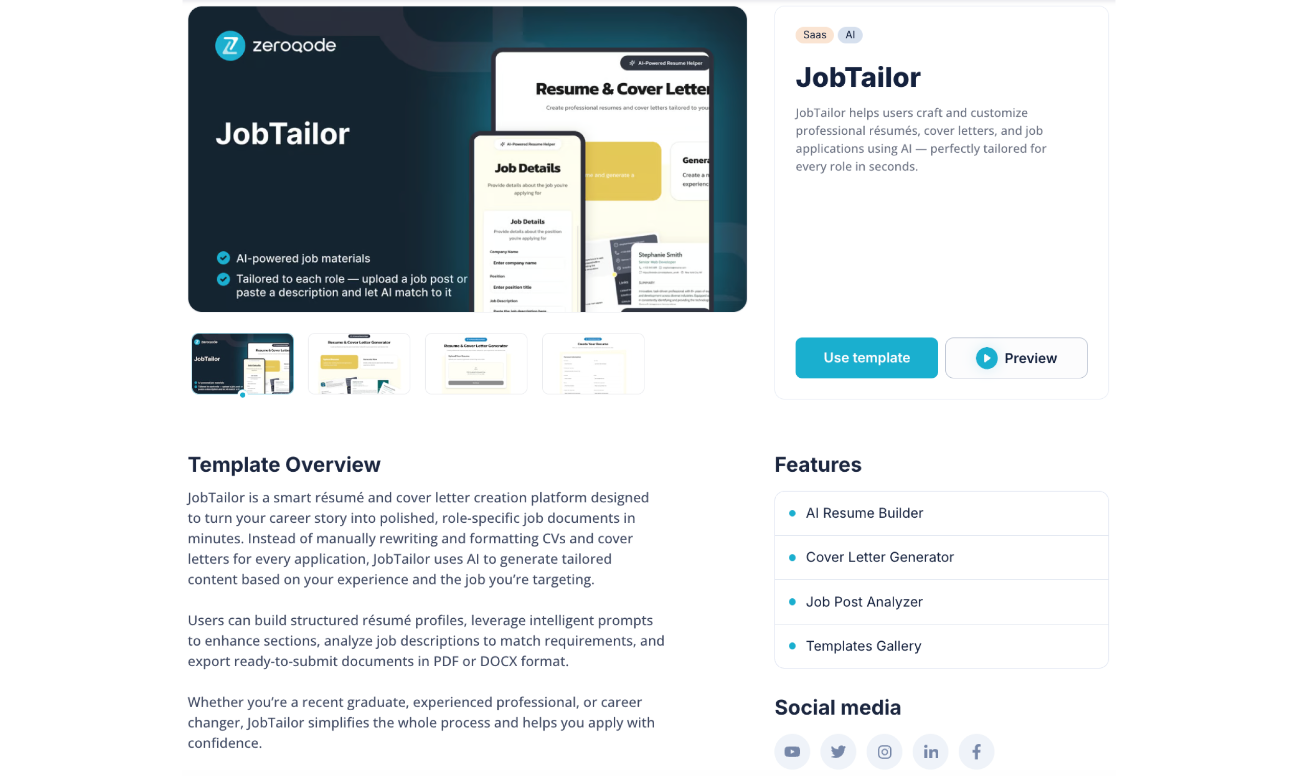 Lovable Templates - Screenshot 4 showing product features and functionality