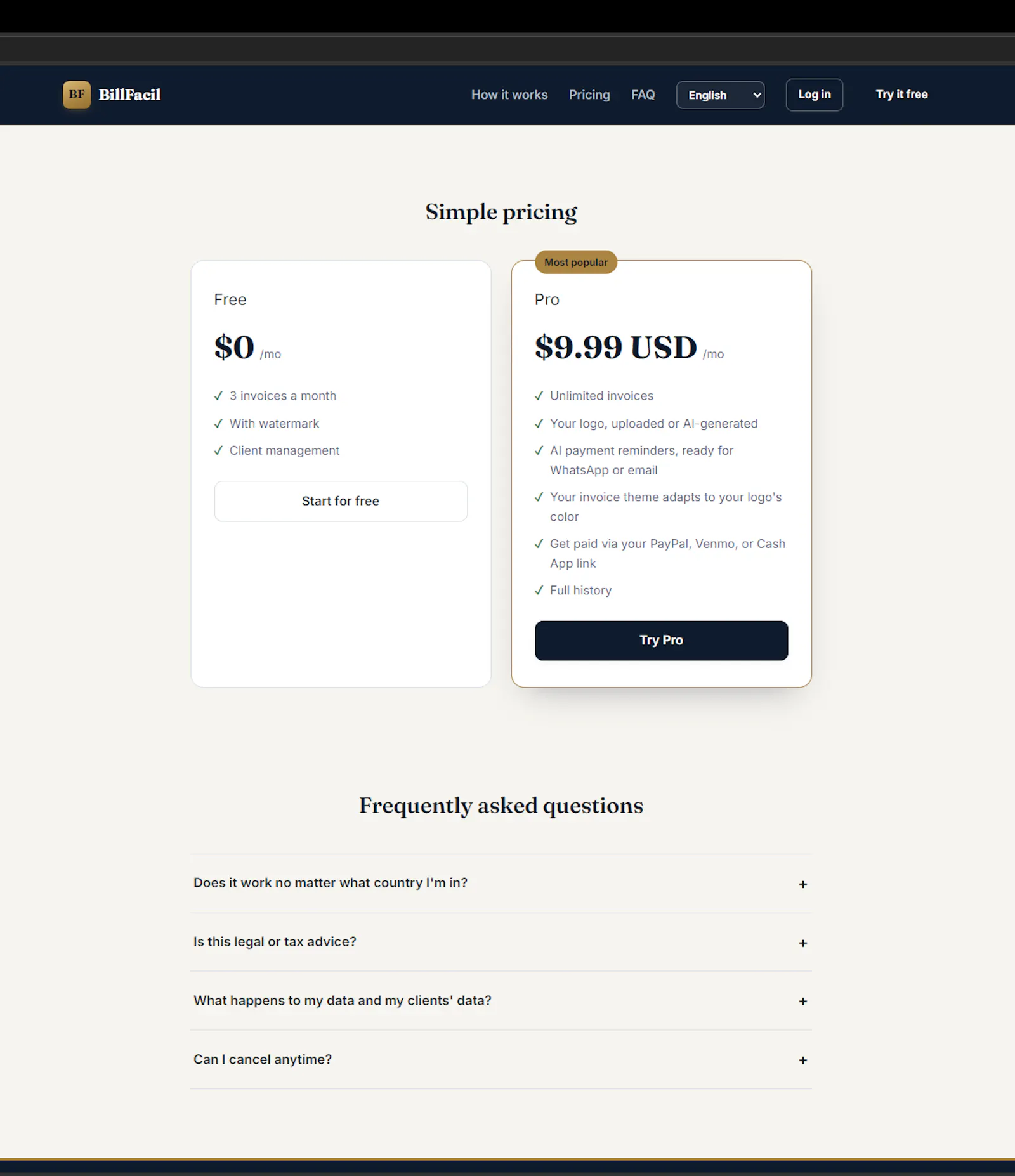 BillFacil screenshot 3