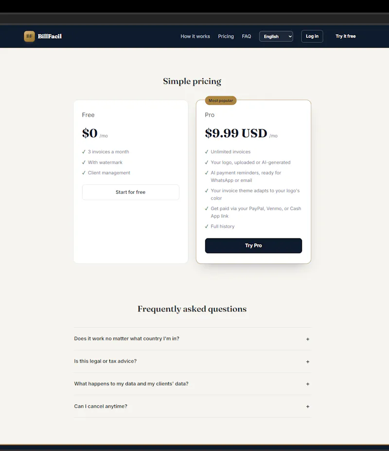 BillFacil screenshot 3