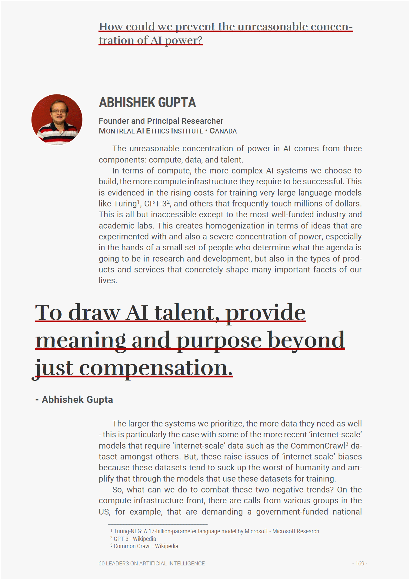 60 LEADERS ON ARTIFICIAL INTELLIGENCE - From Algorithms to Ethics. A holistic view of AI media 9