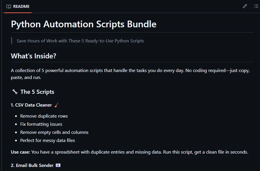 Python Automation Scripts Bundle
