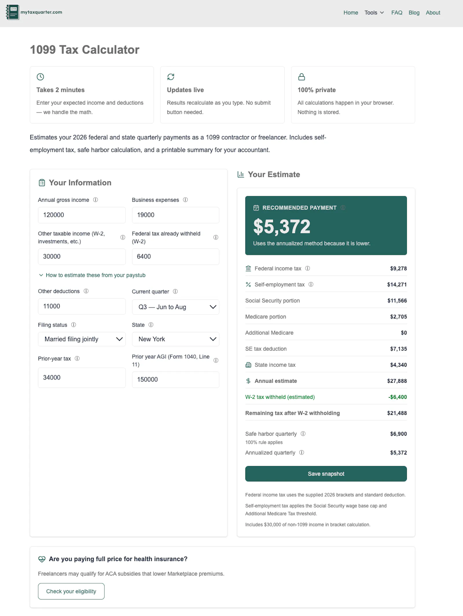 MyTaxQuarter screenshot 4