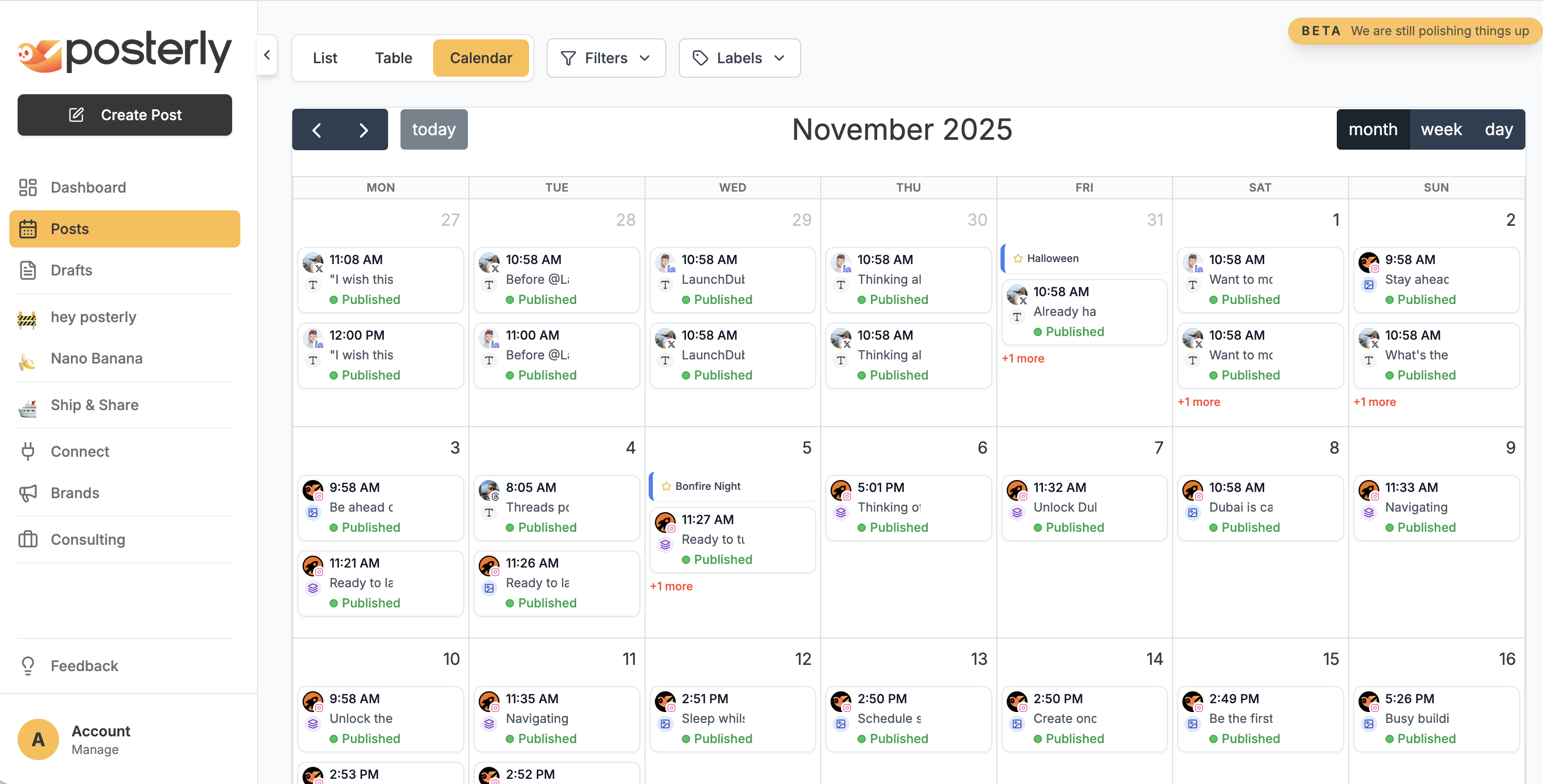 Posterly - AI-Powered Social Media Tool gallery image