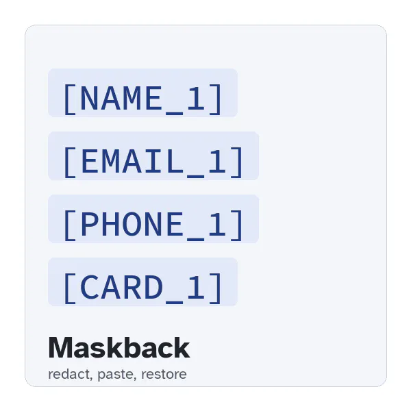Maskback logo