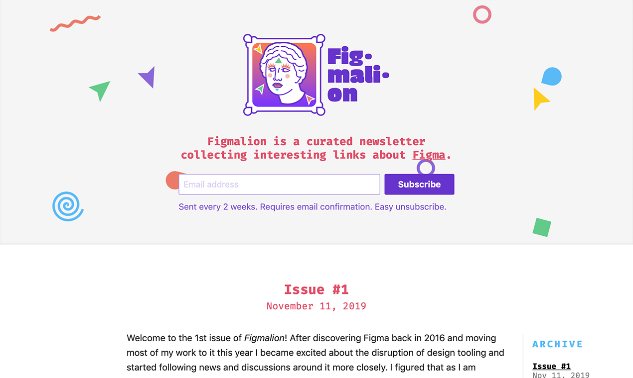 Figmalion – Biweekly Figma newsletter gallery image