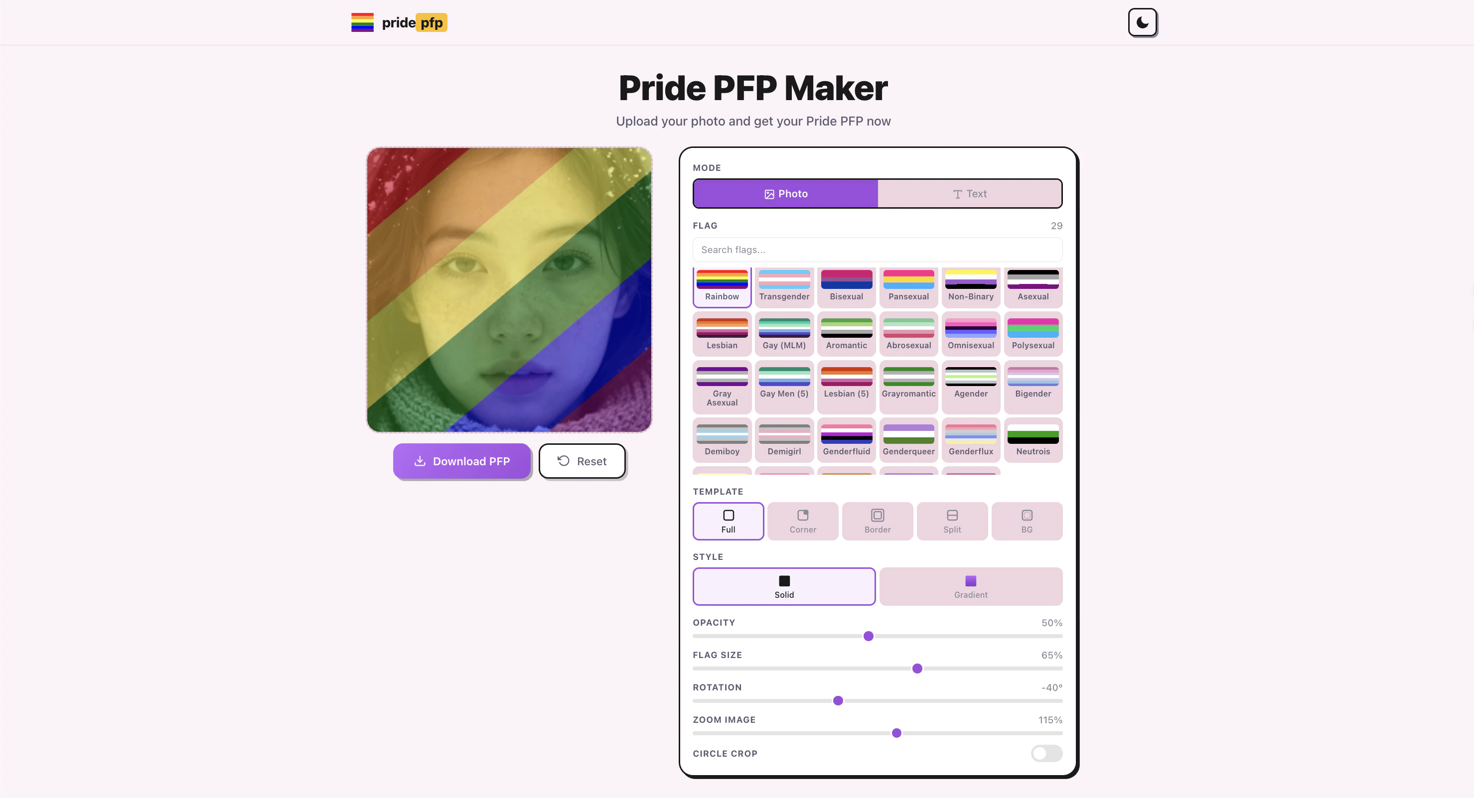 Pride PFP Maker screenshot 1