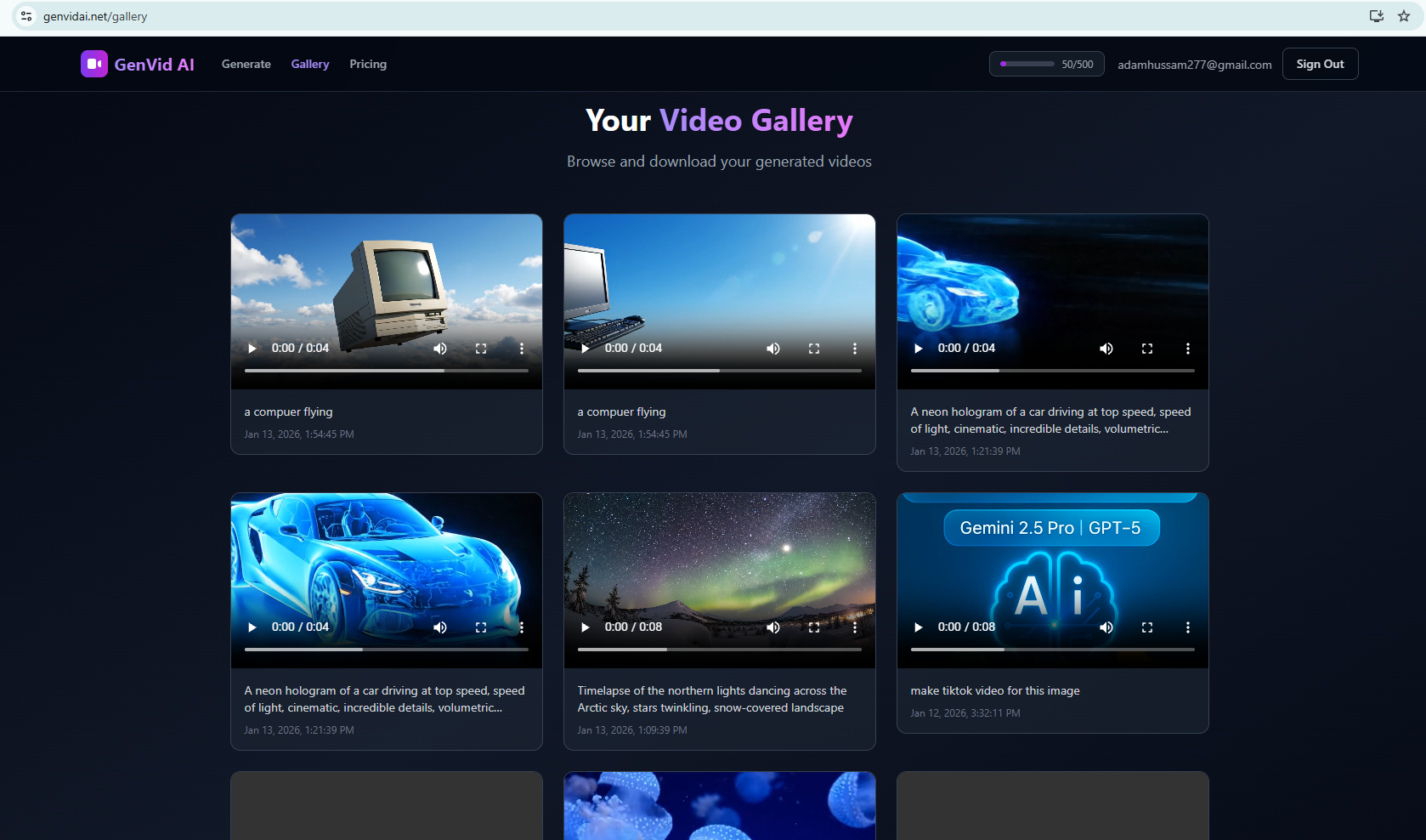 GenVid AI - AI Video Generator gallery image