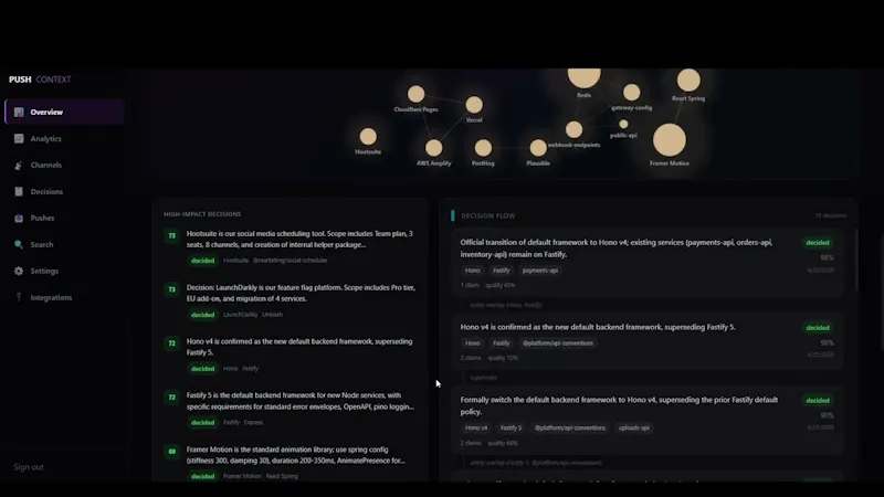 PushContext screenshot 1 (video preview)