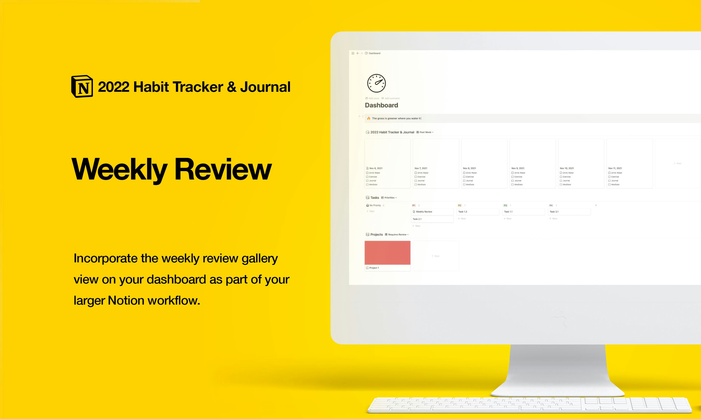 Notion Habit Tracker and Goals Journal gallery image