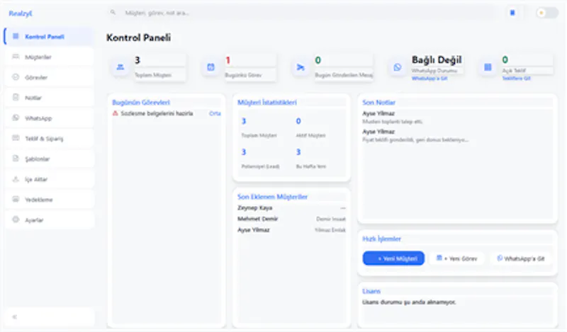 RealzyE CRM screenshot 2