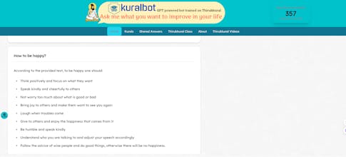 KuralBot - GPT powered Thirukkural Bot gallery image