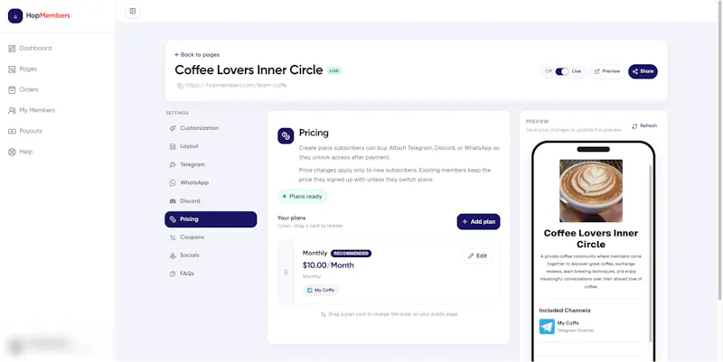 HopMembers screenshot 4