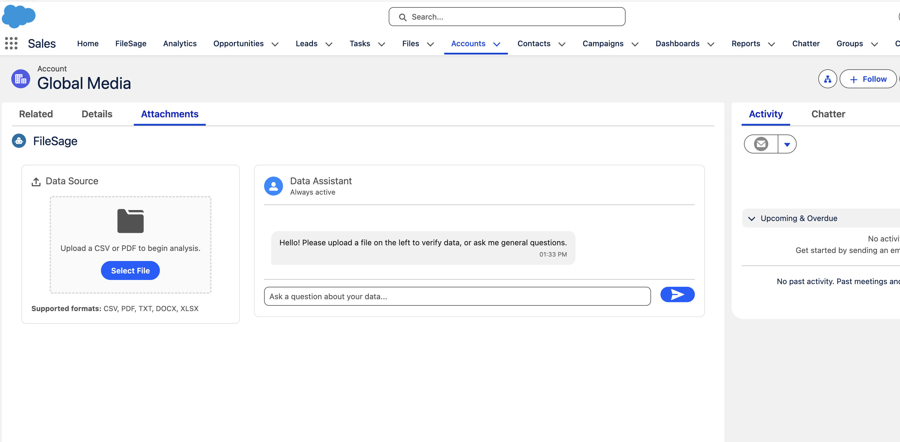 FileSage - Main product screenshot demonstrating key features and user interface