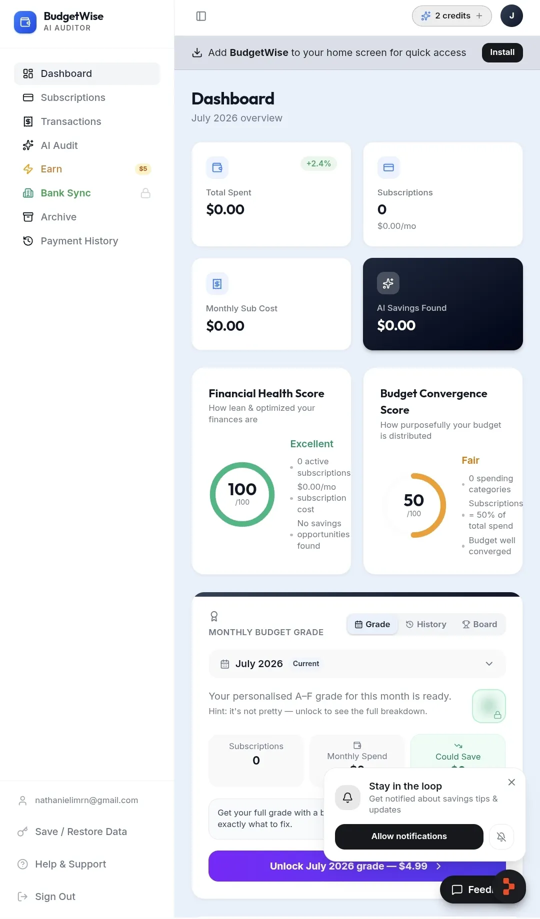 BudgetWise AI gallery image