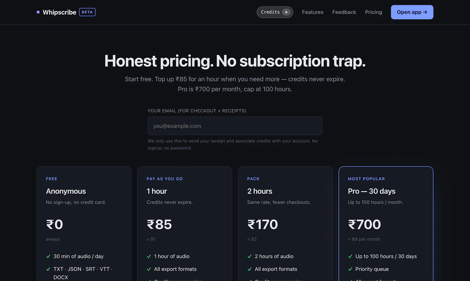 Whipscribe screenshot 4