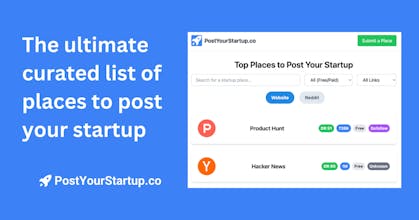 PostYourStartup.co gallery image