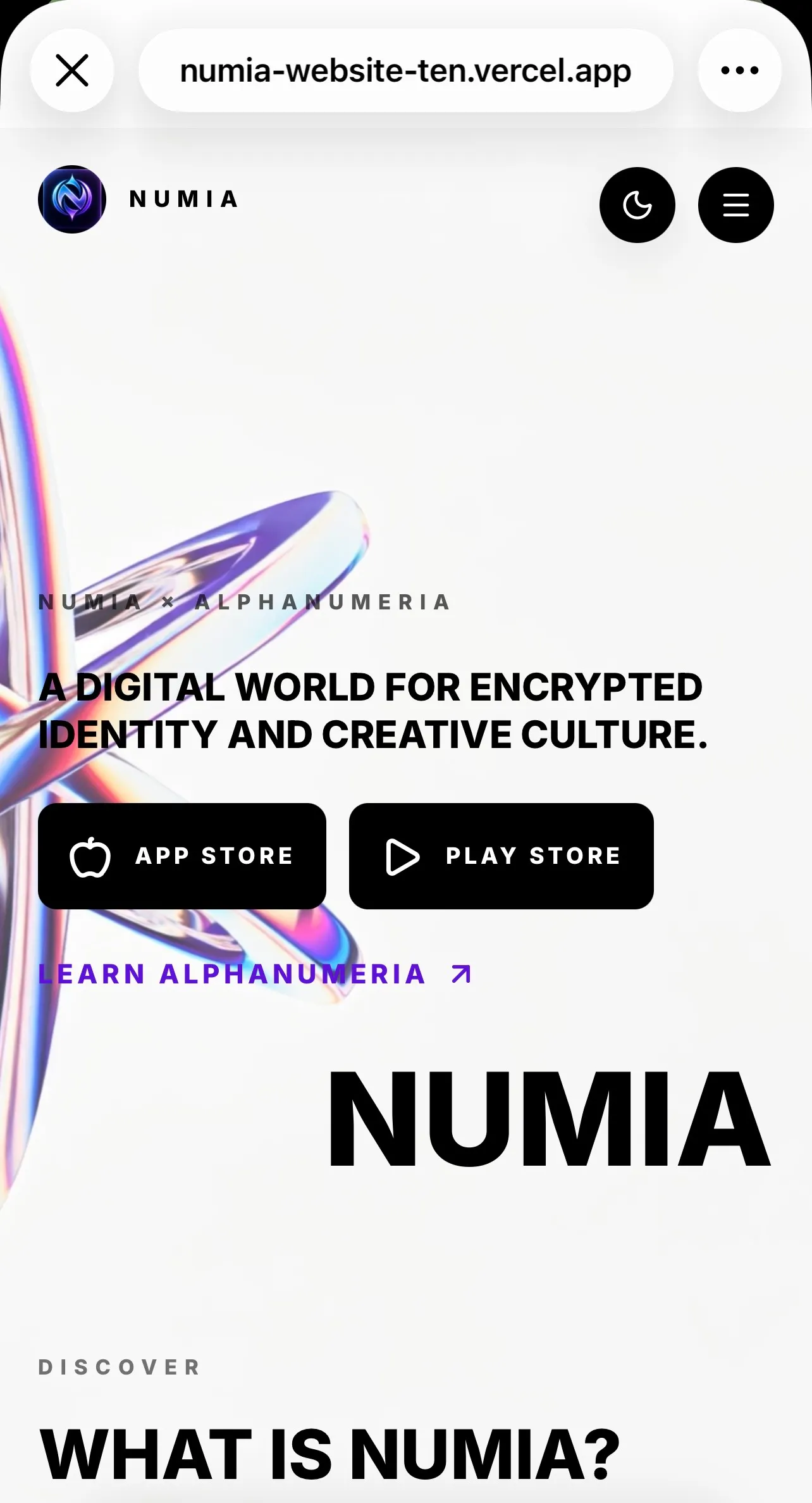 NUMIA × ALPHANUMERIA gallery image