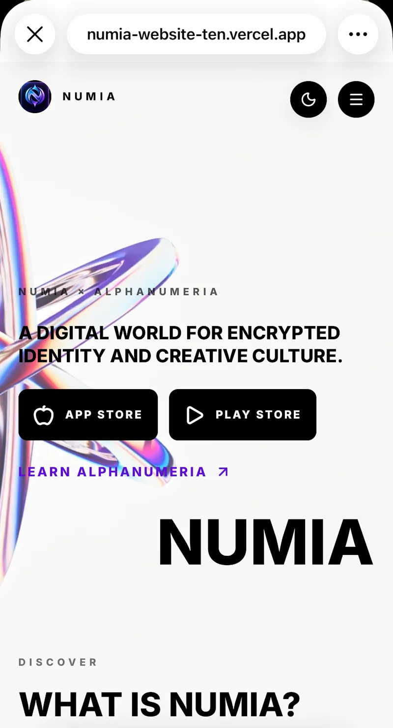 NUMIA × ALPHANUMERIA screenshot 4
