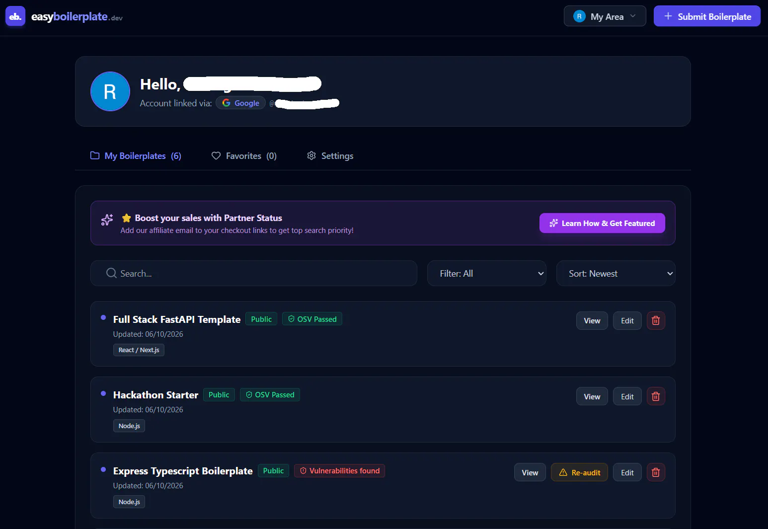 EasyBoilerplate gallery image