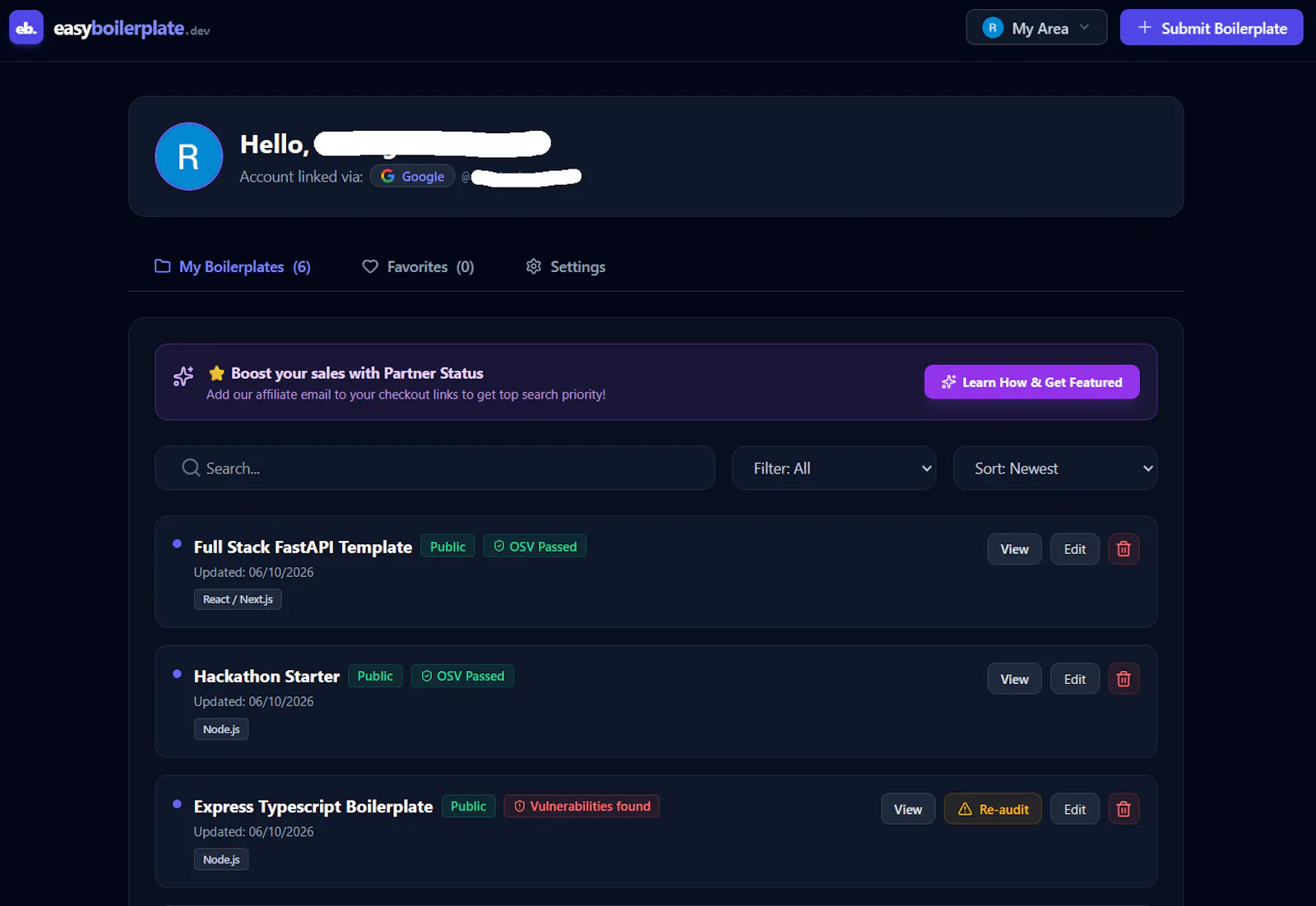 EasyBoilerplate screenshot 4