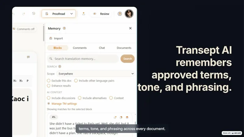Transept AI screenshot 1 (video preview)