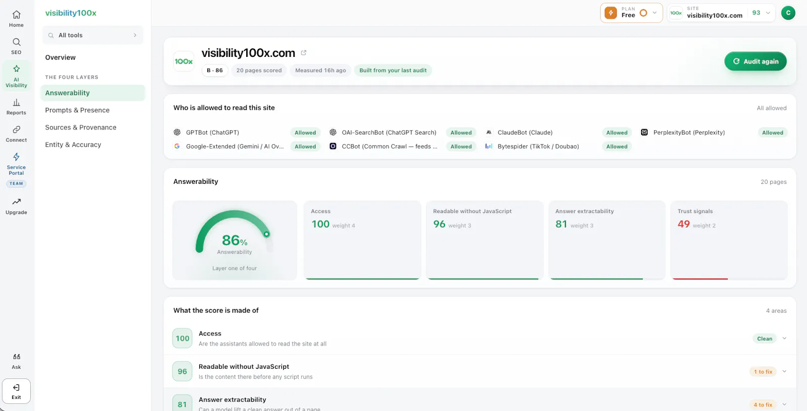 Visibility100x screenshot 5