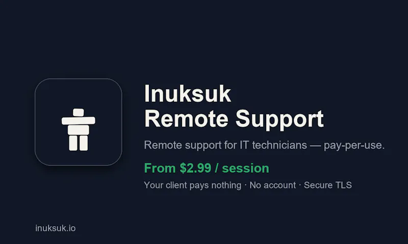 Inuksuk Remote Support screenshot 1