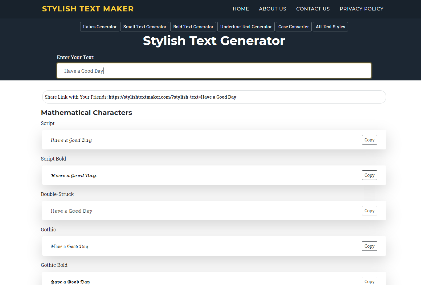 Stylish Text Maker gallery image
