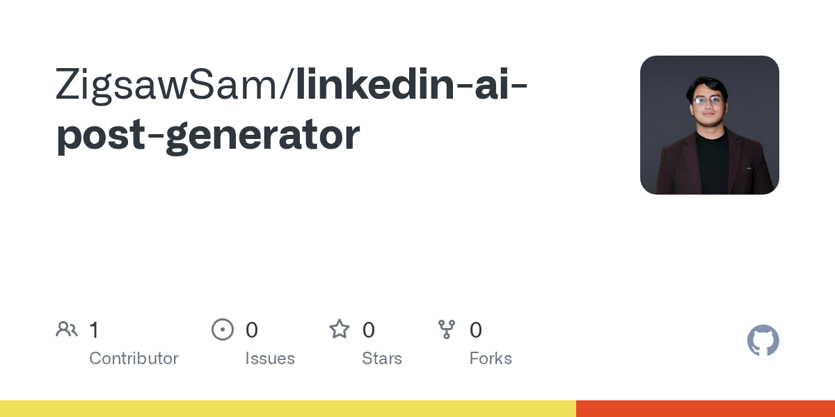 Média LinkedIn A-Post-Generator - Zigsawsam / LinkedIn-Ai-Post-Generator 1