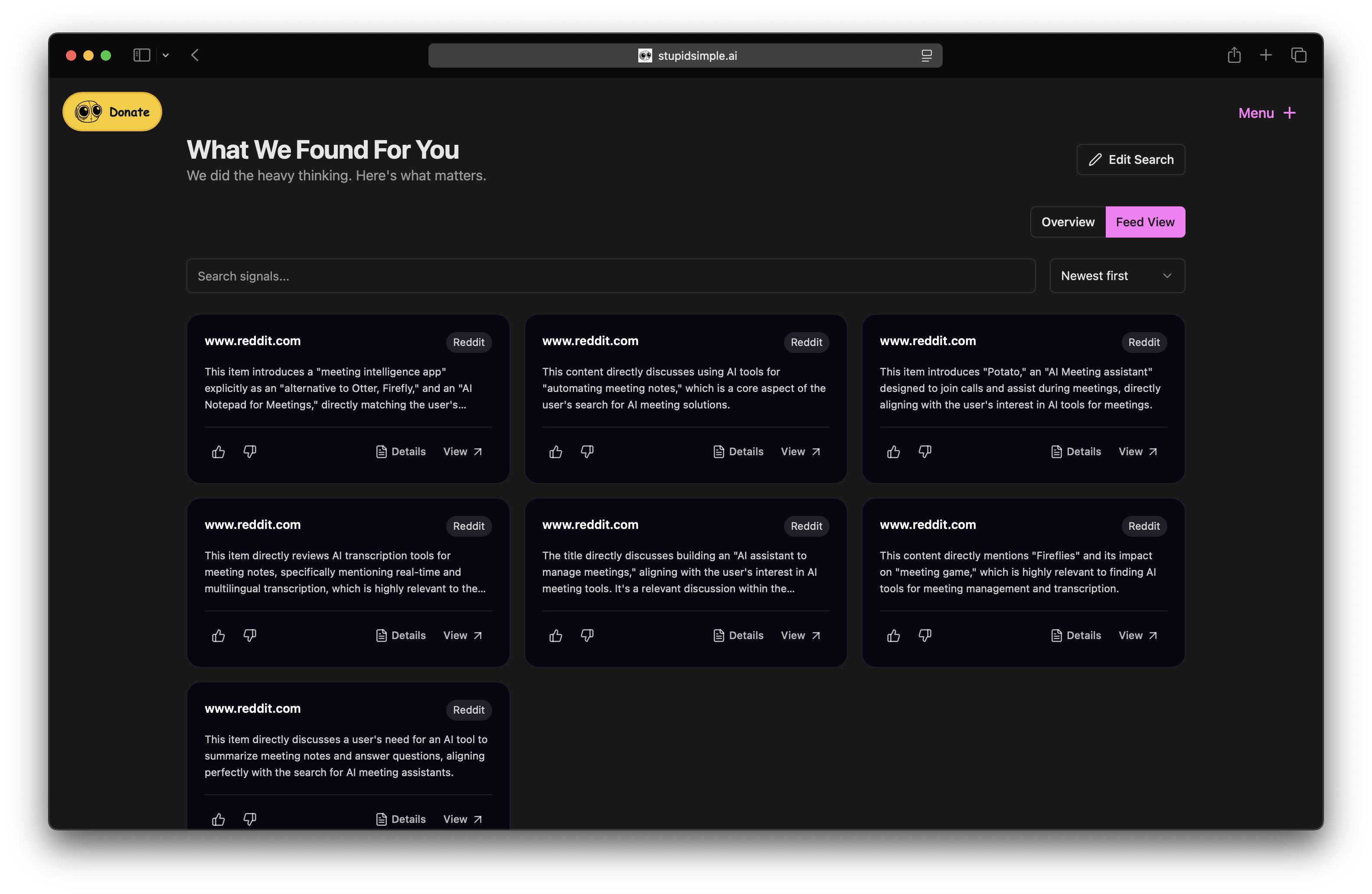 Stupid Simple AI Search gallery image