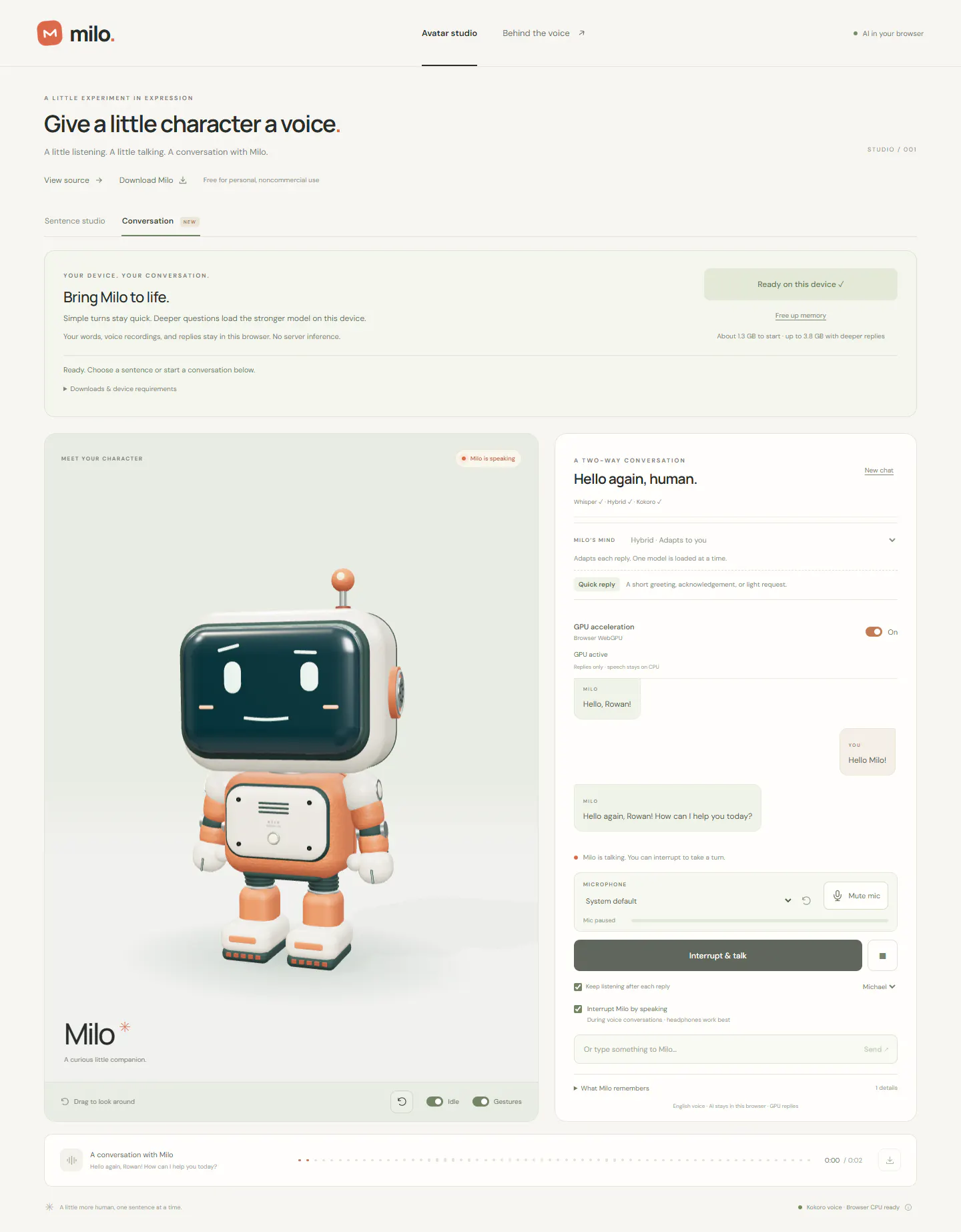 Milo gallery image