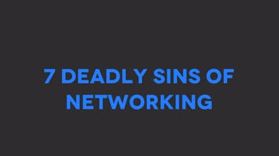 7 Deadly Sins of Networking gallery image